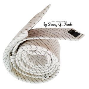 Knot Society 100% Cotton Vaca White Classic Mens Tie NWT
